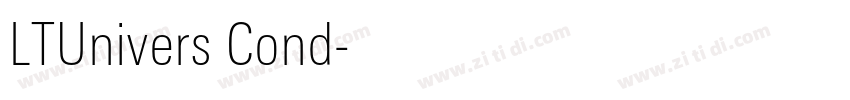 LTUnivers Cond字体转换 LTUnivers Cond字体转换